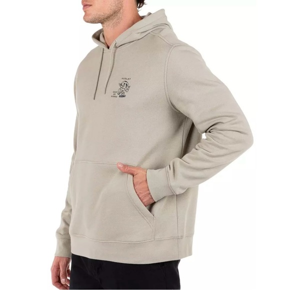 Hurley Men’s Pushin’ Po Hoodie – Sandstorm Size Large NWT Streetwear Surf Skate - Picture 4 of 6